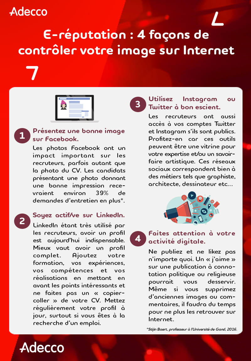 E-réputation : 4 façons de contrôler votre image sur Internet - Adecco Luxembourg